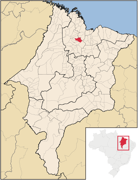 mapa São João Batista
