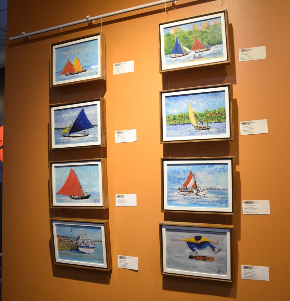 Imagens dos quadros da série Pregoeiros de Beto Lima 